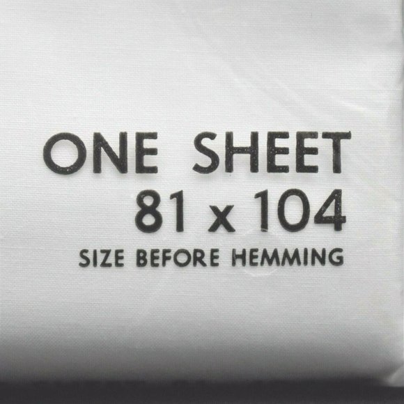 Kentshire Sheet by Pacific White Flat Sheet Percale Double Full 81x104 - Picture 3 of 5